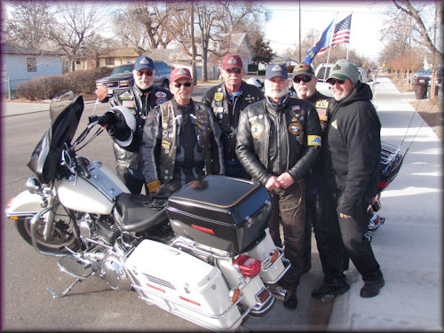 Colorado Patriot Guard Riders gathered to Honor C. Dale Thurtell
